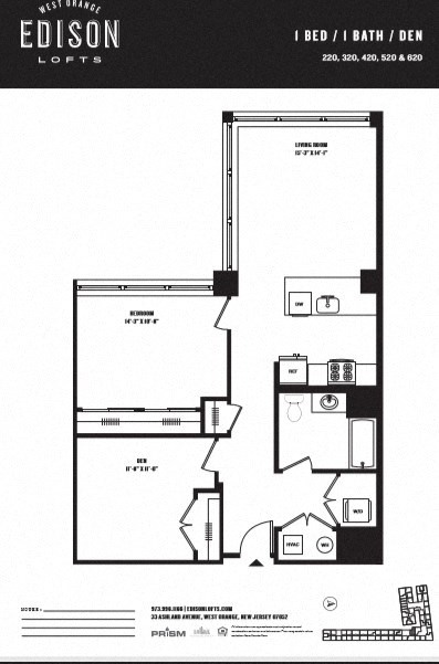 a floor plan of a bedroom apartment